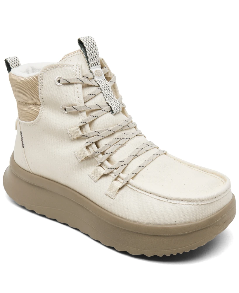 Hey Dude Women's Wendy Apres Coated Twill Platform Boots