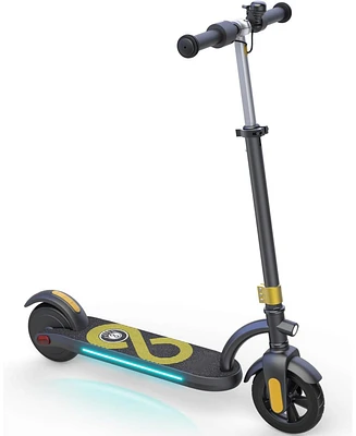 Gyroshoes Electric Scooter for Kids – 3-Speed Adjustable, Foldable Kids Electric Scooter with Led Display, Electric Brake, Colorful Lights, Lig