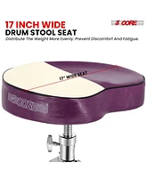 5 Core Drum Throne Padded Guitar Stool Saddle Drummer Seat for Adults & Kids