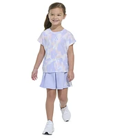 adidas Toddler & Little Girls Printed T-Shirt French Terry Skort Set