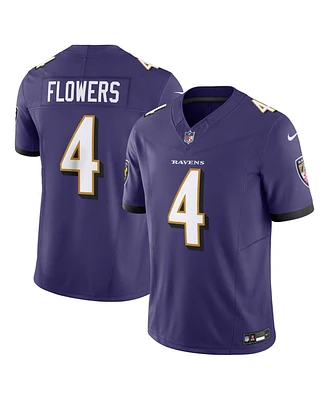 Nike Men's Zay Flowers Purple Baltimore Ravens Vapor F.u.s.e. Limited Jersey