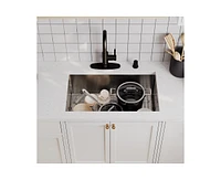 Casainc 32inch L x 18inch W Single Bowl Stainless Steel Undermount Kitchen Sink