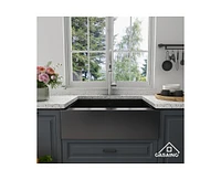 Casainc 30inch L Single Bowl Stainless Steel Farmhouse Kitchen Sink