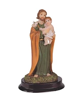 Fc Design "2-pc Set" 5"H Saint Joseph Holding Baby Jesus Statue Holy Figurine Statue Ornament Home Room Office Decor and Perfect Ideas for Housewarmin