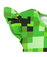 Minecraft Creeper French Terry Sleeveless Romper