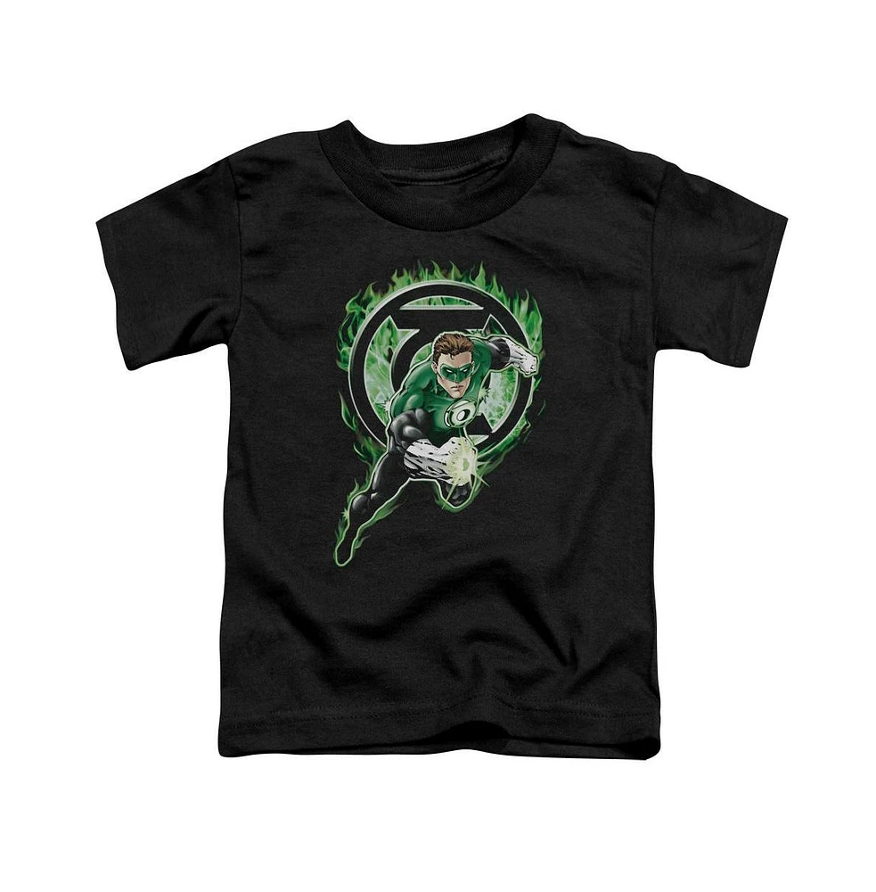 Green Lantern Toddler Girls Baby-Girls Space Cop Short Sleeve Tee / T-Shirt