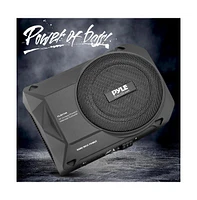 Pyle 10” 900W Slim Active Car Subwoofer, Low-Profile, Under-Seat Installation