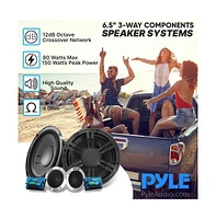 Pyle 6.5" Three-Way Component Car Speaker System Kit