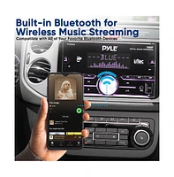 Pyle Single Din Bluetooth MP3 Dsp Stereo Receiver with Usb, Aux, Am/Fm Radio, 300W