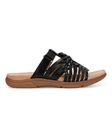 Easy Spirit Women's Mindi Woven Flat Slide Sandals