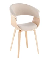 Lumisource 31" Wood Mod Mid-Century Modern Dining Accent Chair, Set of 2