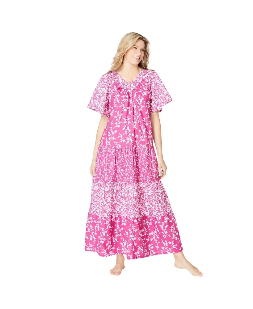 Only Necessities Plus Long Tiered Print Lounger