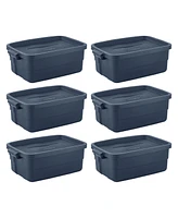 Rubbermaid 10 Gallon Stackable Storage Container (6 Pack)