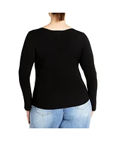 City Chic Plus Brooklyn Sweater