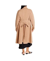 City Chic Plus Size Laylo Trench Coat