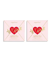 Sugarfina Valentine's Day 2025 Dark Chocolate Raspberry Creme Bar Duo 2 Piece