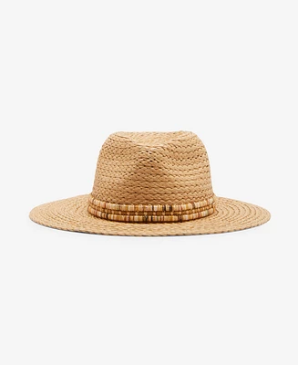 Steve Madden H-Reina Lux Spectrum Shine-Trim Panama Hat