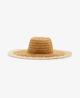 Steve Madden H-Janey Crochet Edge Floppy Hat