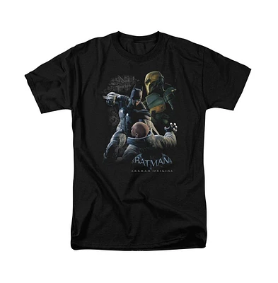 Batman Big & Tall Arkham Origins Punch Short Sleeve Adult Tee / T-Shirt