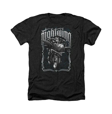 Batman Big & Tall Nightwing Biker Adult Heather Tee / T-Shirt