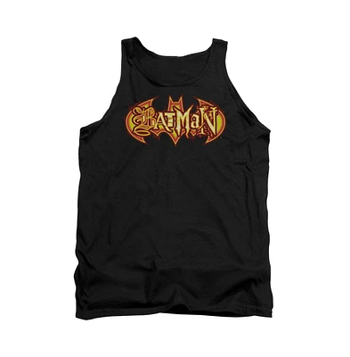 Batman Men's Fiery Shield Adult Tank Top