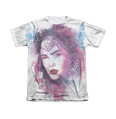 Batman V Superman Men's Watercolor Wonder Woman Sub Adult Poly/Cotton Short Sleeve Tee / T-Shirt