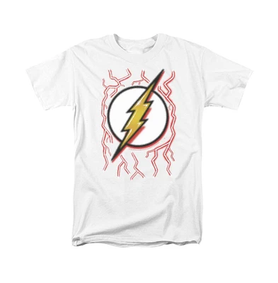 Flash Big & Tall Dc Dc Comics Airbrush Bolt Short Sleeve Adult Tee / T-Shirt