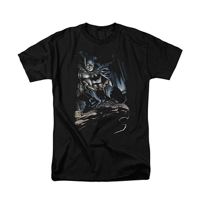 Batman Men's Perched Short Sleeve Adult Tee / T-Shirt