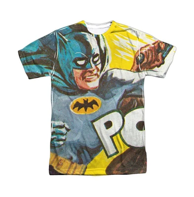 Batman Men's Classic Tv On The Chin Short Sleeve Adult Poly Crew Tee / T-Shirt