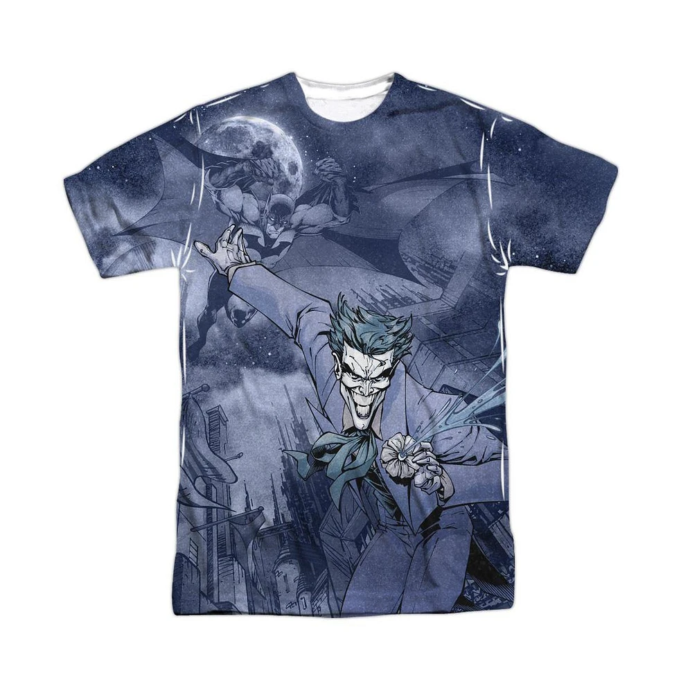 Batman Men's Catch The Joker Short Sleeve Adult 100% Poly Crew Tee / T-Shirt