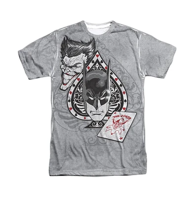 Batman Men's Ace Short Sleeve Adult 100% Poly Crew Tee / T-Shirt