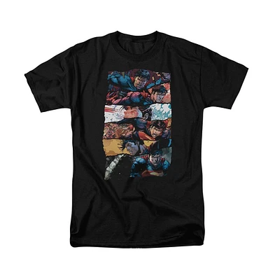 Superman Big & Tall Torn Collage Short Sleeve Adult Tee / T-Shirt