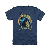 Batman Men's Nightwing Moon Adult Heather Tee / T-Shirt