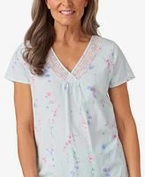 Aria Women's Short Sleeve Capri Pajama Sets