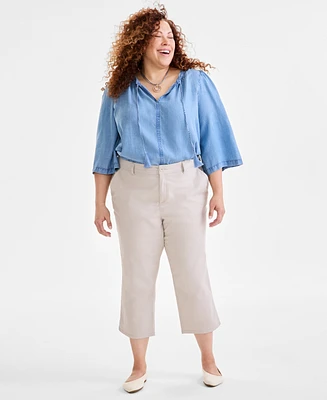 Style & Co Plus Comfort Capri Pants, Exclusively at Macy's