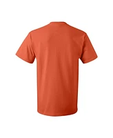 Superman Men's Orange & White Shield Short Sleeve Adult Tee / T-Shirt