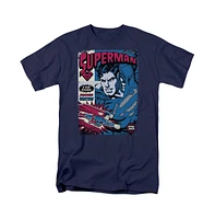 Superman Big & Tall Action Packed Short Sleeve Adult Tee / T-Shirt