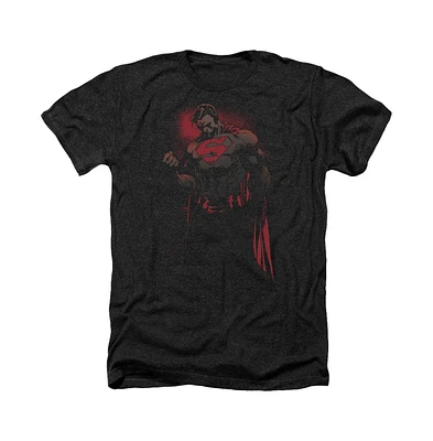 Superman Mens Red Son Adult Heather T-Shirt