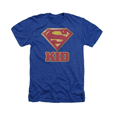 Superman Men's Super Kid Adult Heather Tee / T-Shirt