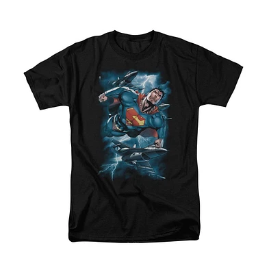 Superman Big & Tall Stormy Flight Short Sleeve Adult Tee / T-Shirt