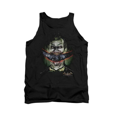 Batman Arkham Asylum Mens Crazy Lips Adult Tank Top