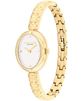 Coach Women's Sammy Gold-Tone Stainless Steel Bangle Bracelet Watch, 22.5mm