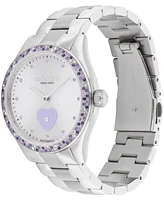 Coach Women's Brooks Automatic Silver Tone Stainless Steel Bracelet Watch, 38mm