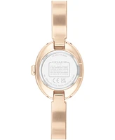 Coach Women's Sammy Carnation Gold Tone Stainless Steel Bangle Bracelet Watch, 22.5mm