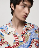 Mango Men's Slim-Fit Printed Shirt