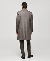 Mango Men's Italian Wool Double-Breasted Coat