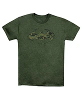 Batman Men's Marine Camo Shield Adult Heather Tee / T-Shirt