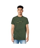 Batman Men's Marine Camo Shield Adult Heather Tee / T-Shirt