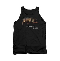 Harry Potter Men's Burning Hogwarts Adult Tank Top