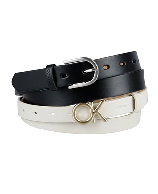 Calvin Klein Women's 2-Pc. Skinny Dress Belts Set